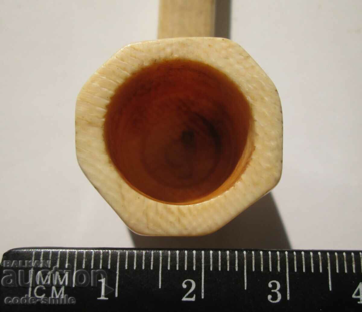 Old Handmade Ivory Pipe - 5 Old Handmade Ivory Pipe - 5