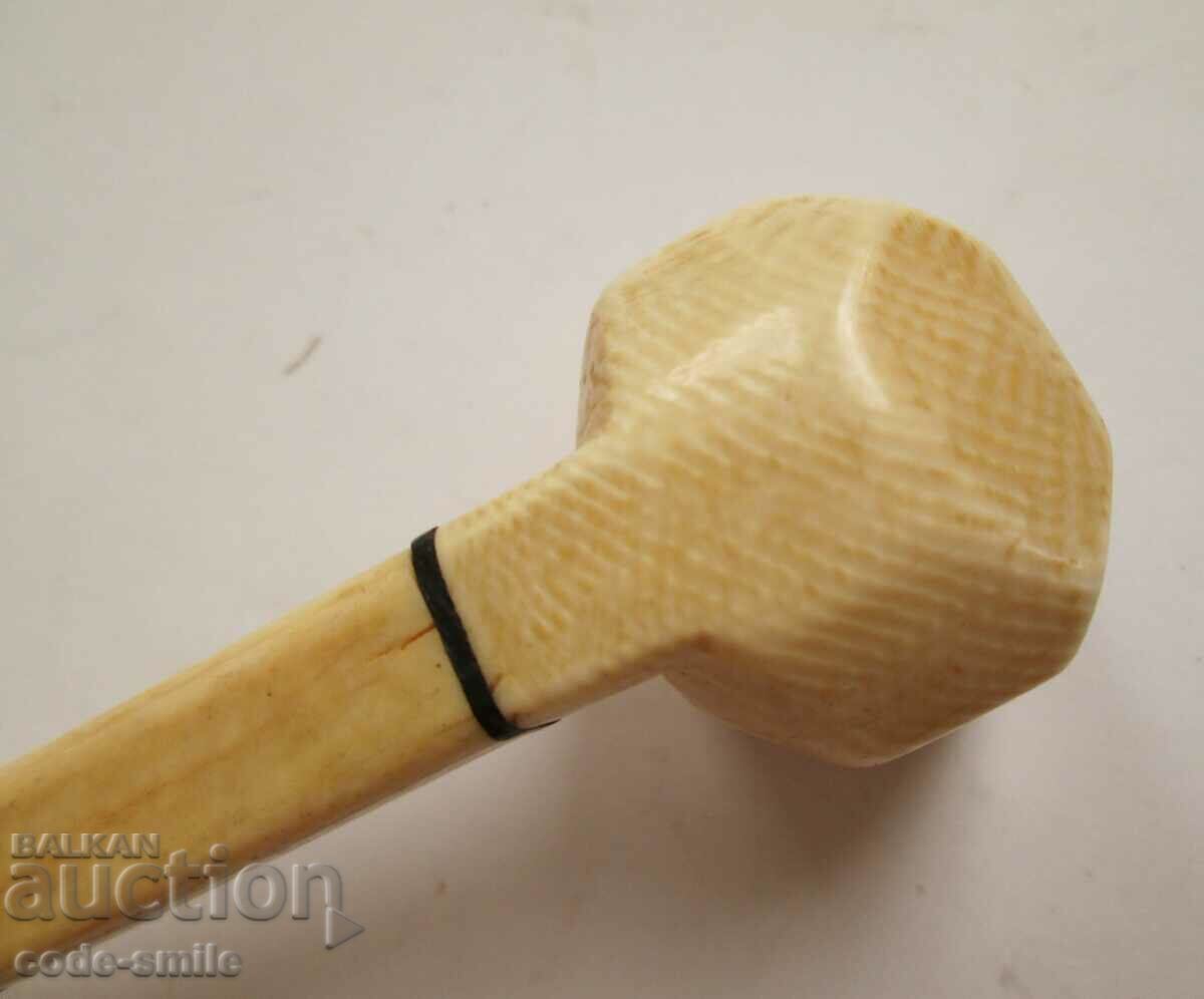 Old Handmade Ivory Pipe - 7 Old Handmade Ivory Pipe - 7