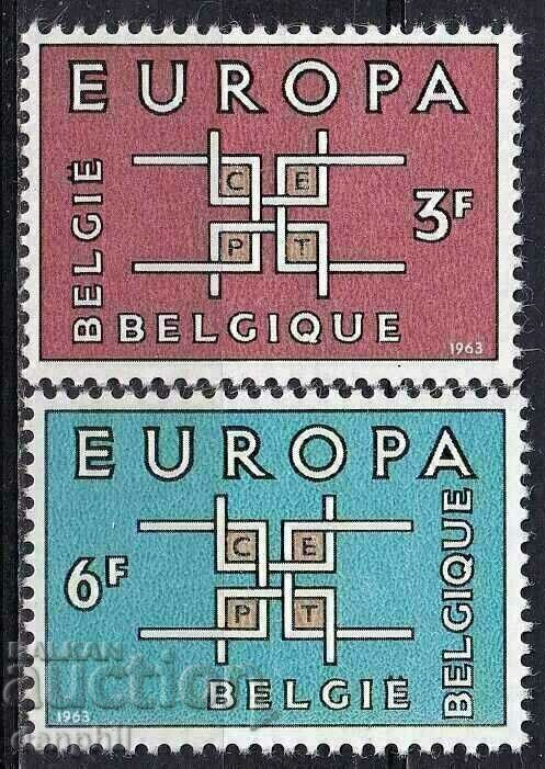 Белгия 1963 Eвропа CЕПТ (**), чиста серия, неклеймована