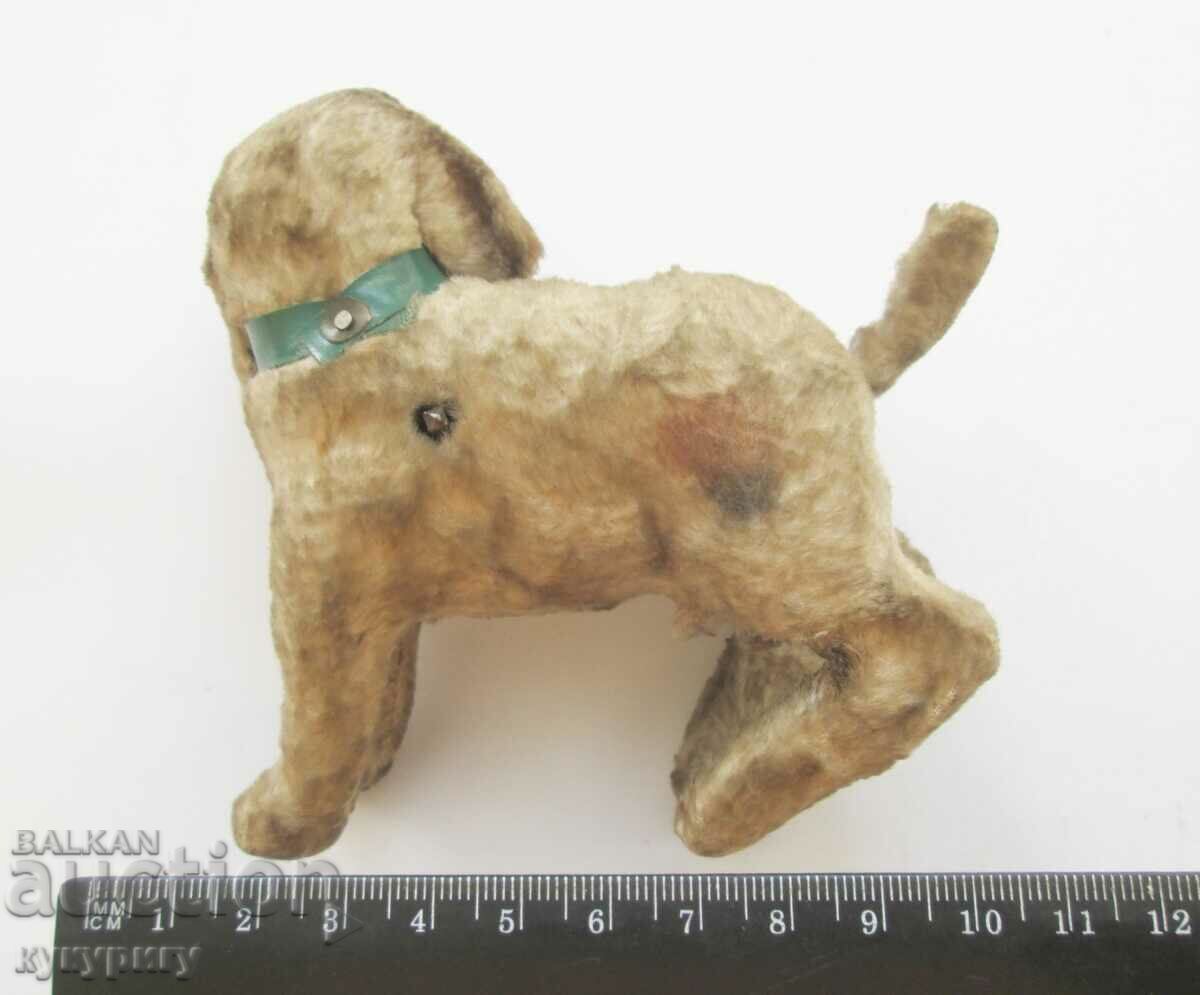 Old children's plush mechanical toy dog with price 45.00 BGN | € 23.01 Old children's plush mechanical toy dog with price 45.00 BGN | € 23.01
