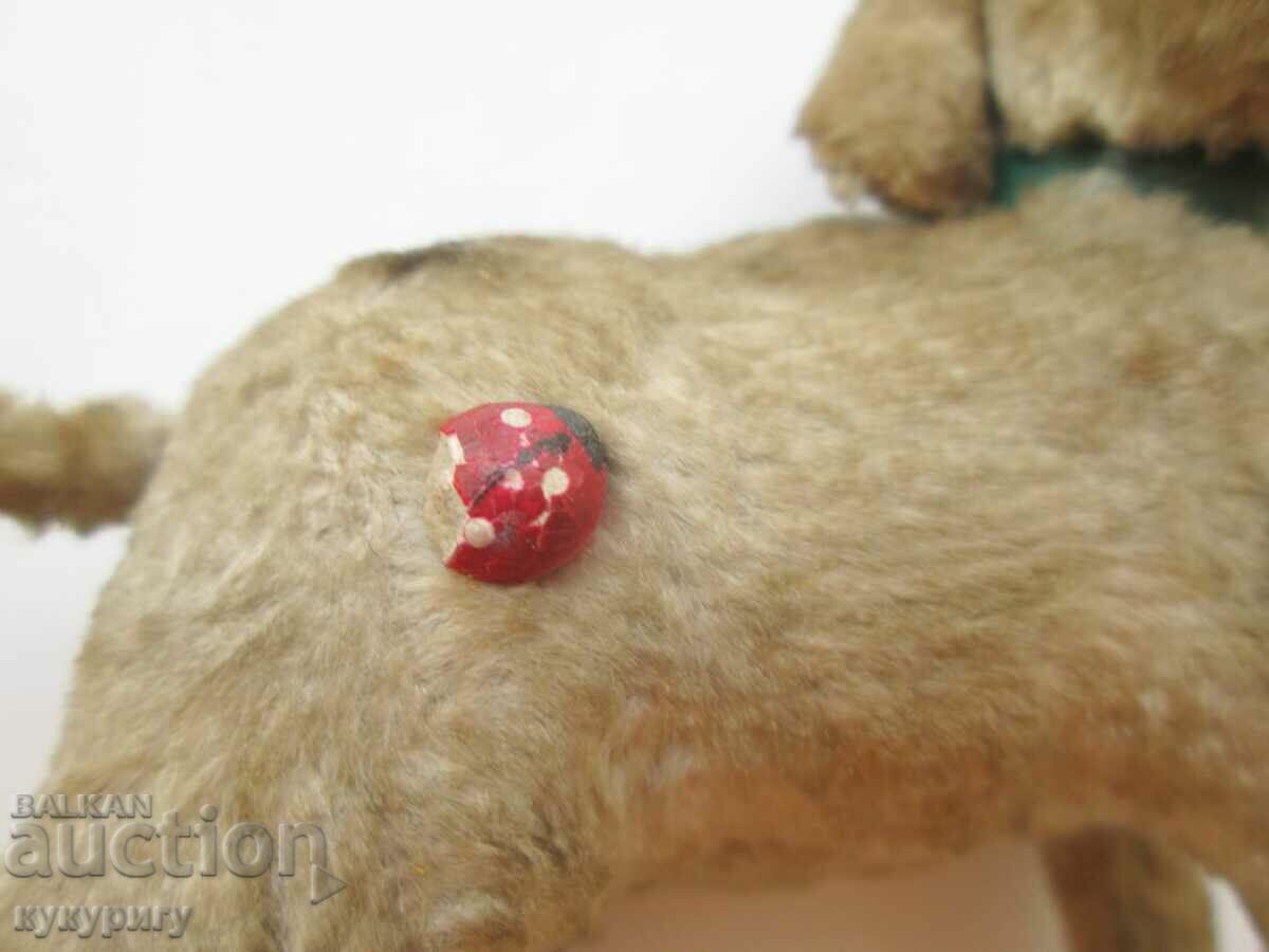 Old children's plush mechanical toy dog - 6 Old children's plush mechanical toy dog - 6