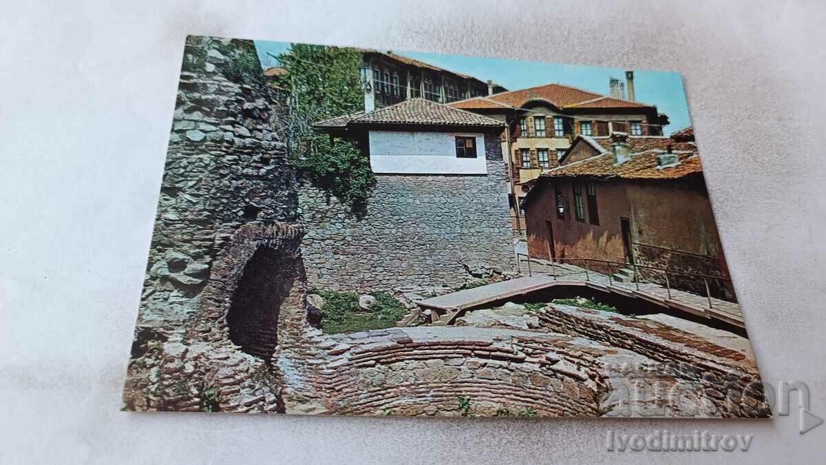 Пощенска картичка Пловдив Старият град 1987