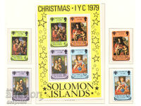 1979. Insulele Solomon. Crăciun și Anul Copilului + Bloc.