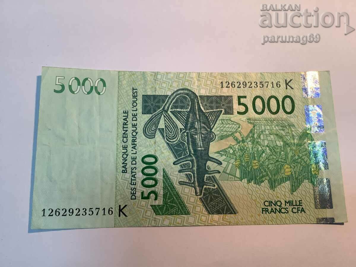 Africa de Vest - Senegal 5000 franci 2003 Africa de Vest - Senegal 5000 franci 2003