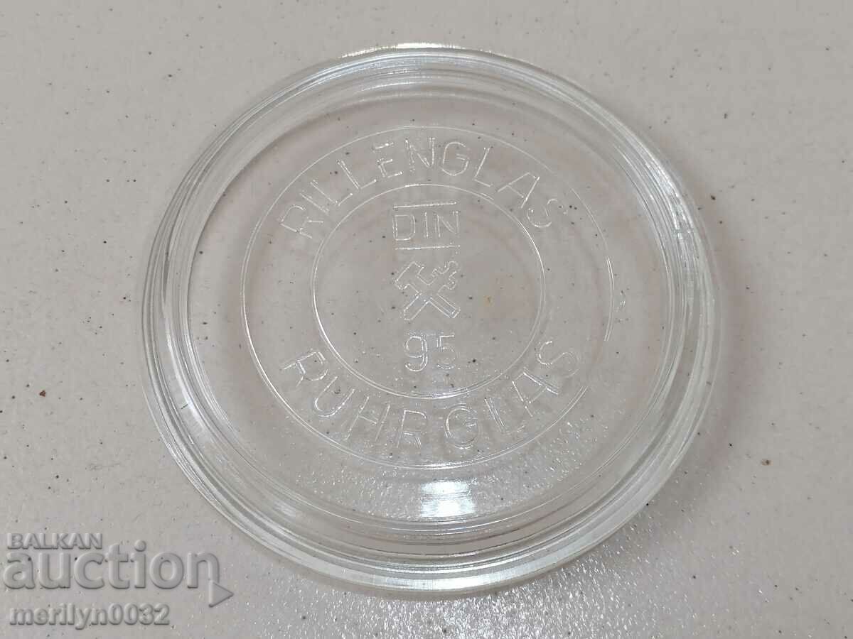 Old German glass jar, 1930s with price 39.50 BGN | € 20.20 Old German glass jar, 1930s with price 39.50 BGN | € 20.20