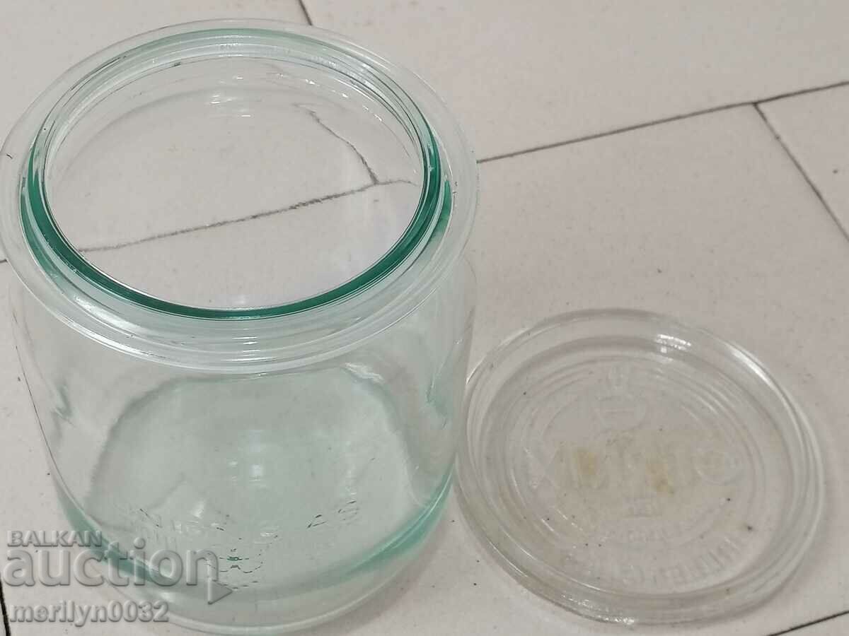 Old German glass jar, 1930s - 6 Old German glass jar, 1930s - 6