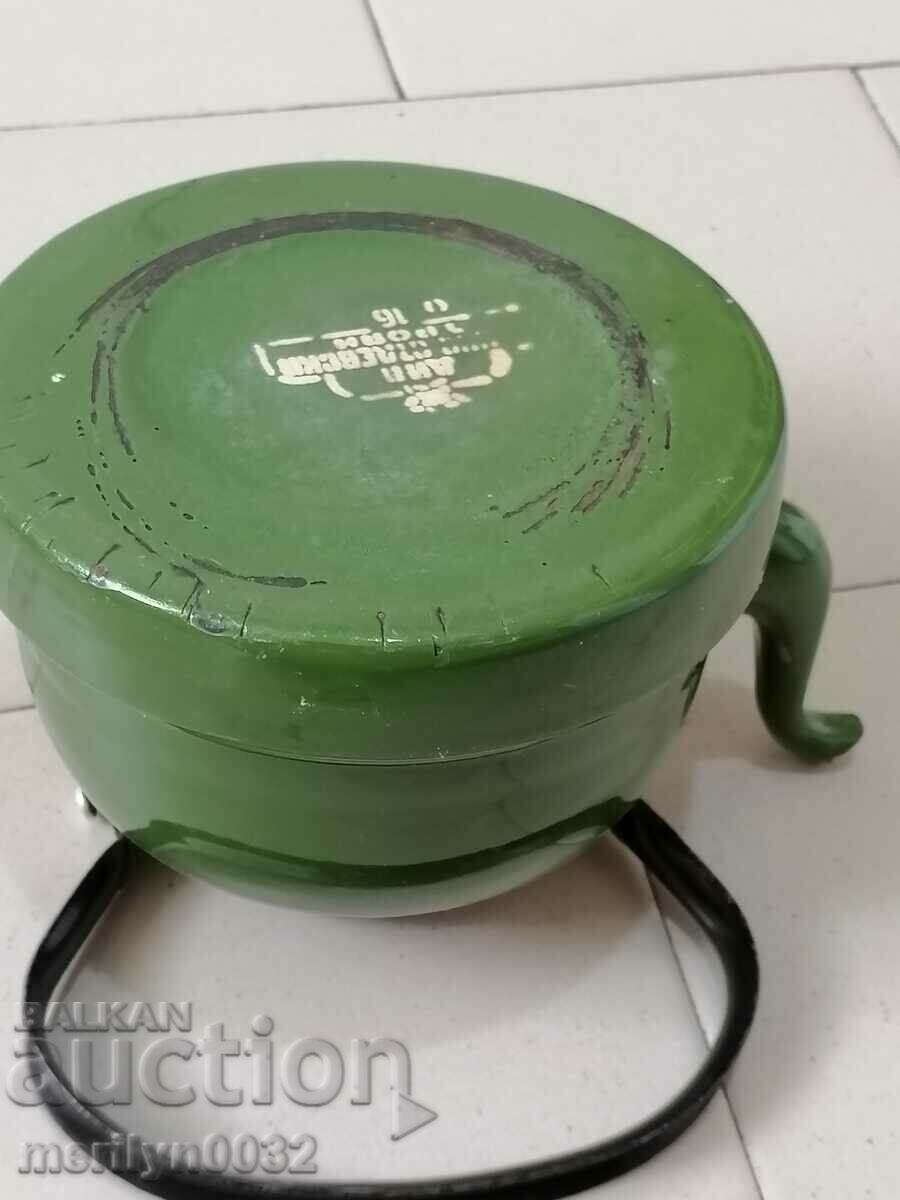 Enamelled teapot made of salt container with enamel - 6 Enamelled teapot made of salt container with enamel - 6