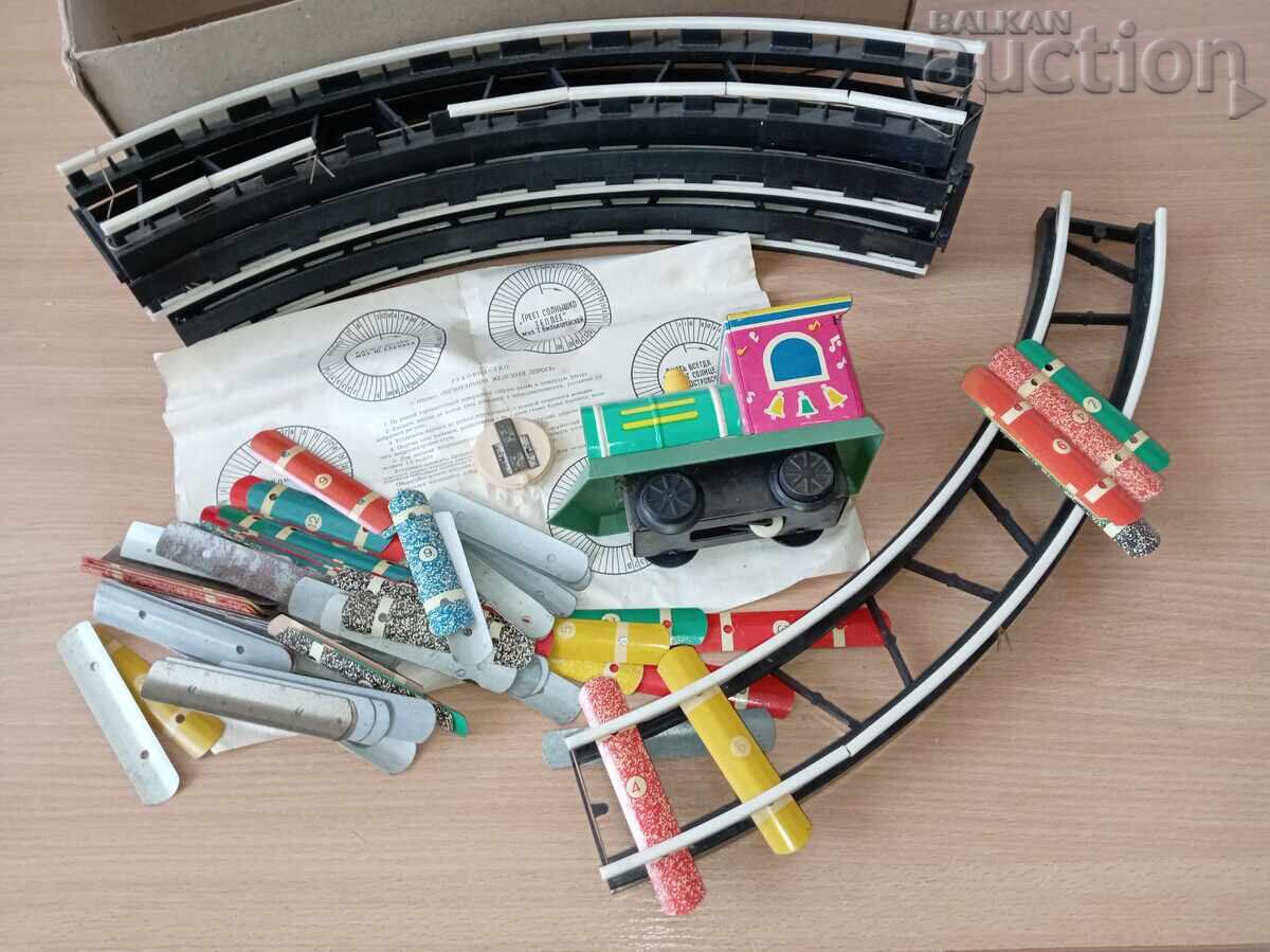 Auction musical railway toy in box made in USSR Auction musical railway toy in box made in USSR