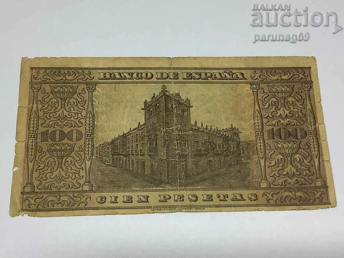Spania 100 pesetas 1938 BURGOS anul (A) cu preț 25.00 BGN | € 12.78 Spania 100 pesetas 1938 BURGOS anul (A) cu preț 25.00 BGN | € 12.78
