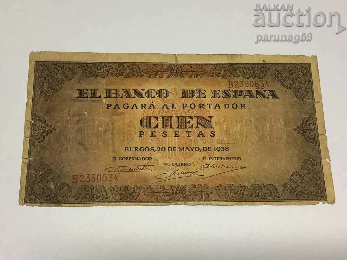 Ισπανία 100 πεσέτες 1938 έτος BURGOS Ισπανία 100 πεσέτες 1938 έτος BURGOS