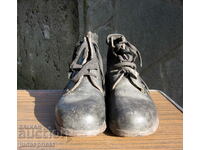 veche bulgară militară piele cizme dama pantofi cizme