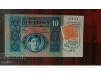 Kingdom of Serbs, Croats... 10 kroner 1919 - see description