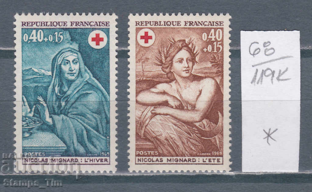 119K68 / Franța 1969 Crucea Roșie Nicolas Minyar: vara (* / **)