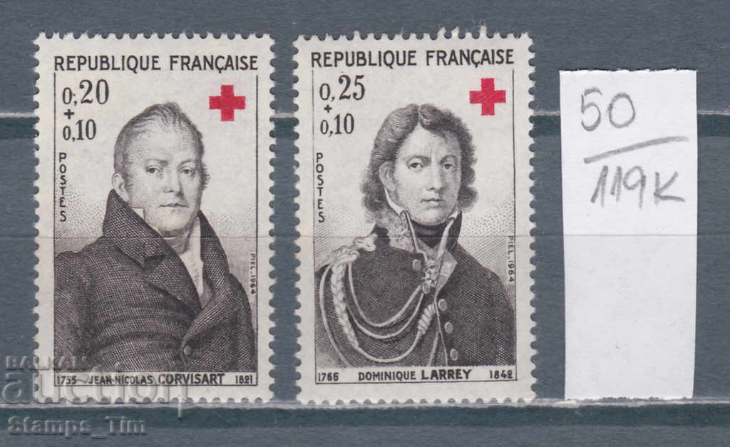 119K50 / Franța 1964 Crucea Roșie (**)