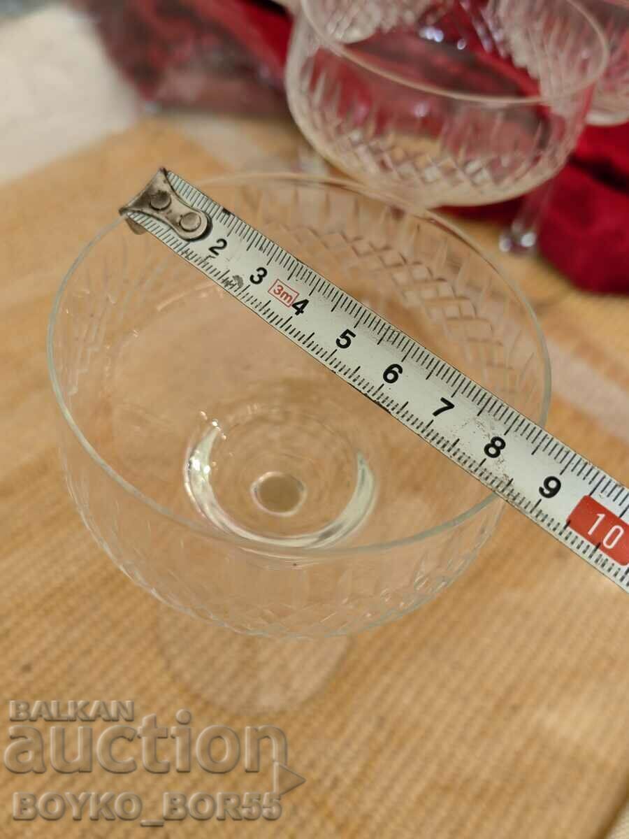 Auction Four Antique Hand-Engraved Crystal Glasses Auction Four Antique Hand-Engraved Crystal Glasses