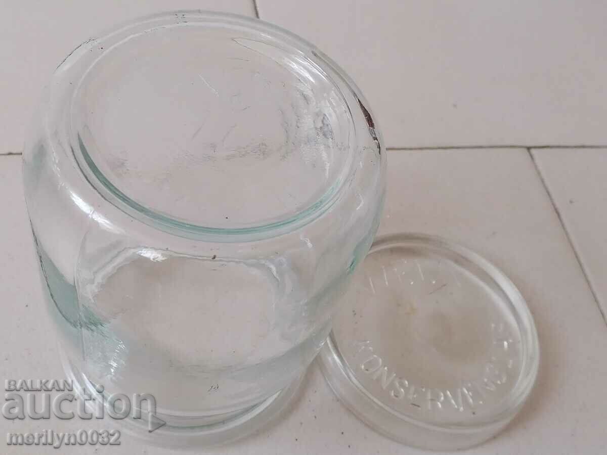 Auction  Old German glass jar, 1930s