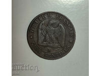 Franta 5 centimes 1854 "MA" - Marsilia e102