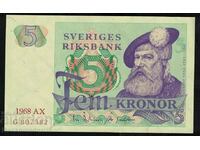 Suedia 5 Kronor 1968 Pick 51a Ref 7582