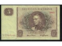 Sweden 5 Kronor 1968 Pick 51a Ref 7582
