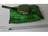 Russian sheet metal, mechanical toy tank