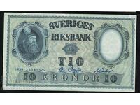 Sweden 10 Kronor 1958 Pick 43d Ref 5572