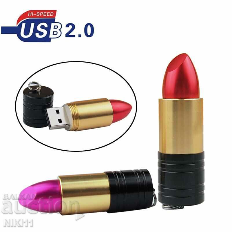 Bottle 32 gb. Lipstick, USB stick
