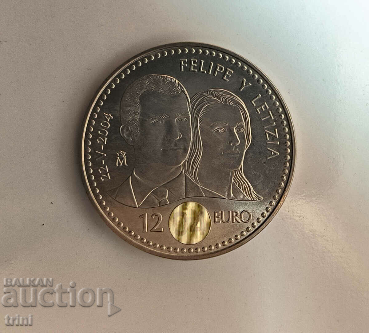 Spania 12 euro 2004 Nunta Prințului Felipe și Letizia d134
