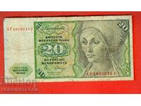 GERMANY 20 Marks - issue 1980 / 1961 / 1