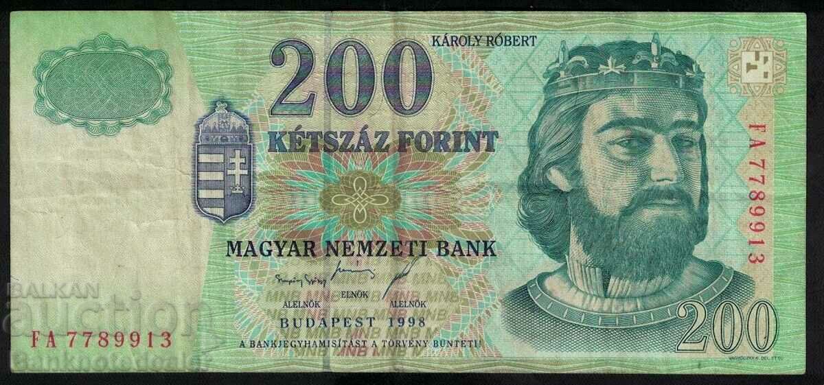 Ungaria 200 Forint 1998 Pick 178 Ref 9913