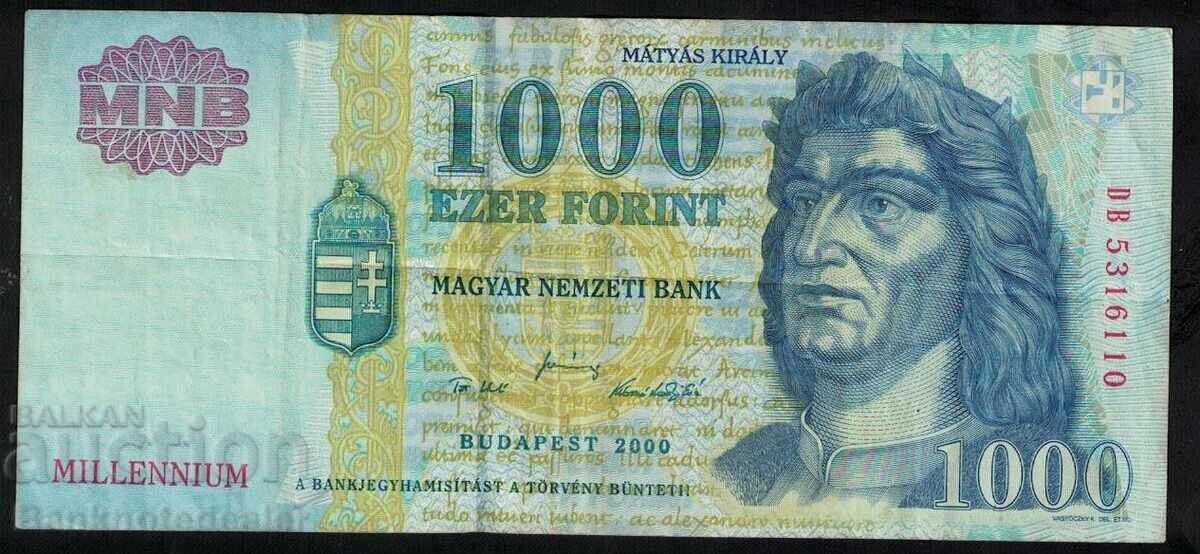 Hungary 1000 Forint 2000 Pick 180 Ref 6110