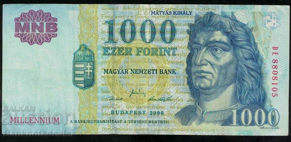 Hungary 1000 Forint 2000 Pick 180 Ref 8105