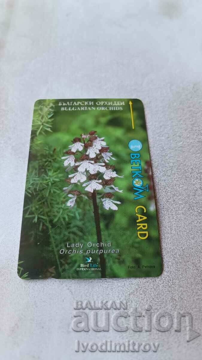 Sound card BETKOM Bulgarian orchids Lady Orchid Orchis Purpur