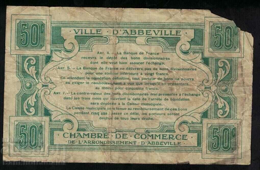 France Chamber De Commerce De Ville D'ABBEVILLE 50 Centimes με τιμή 15.00 BGN | € 7.67 France Chamber De Commerce De Ville D'ABBEVILLE 50 Centimes με τιμή 15.00 BGN | € 7.67