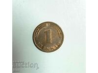 Γερμανία 1 pfennig 1981 έτος 'F' - Στουτγάρδη e187