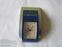 Advertising clock with calculator