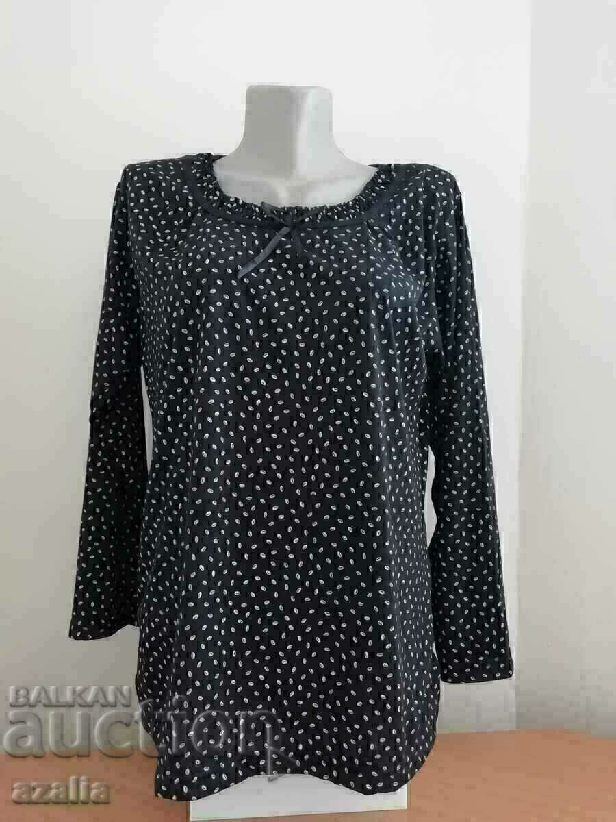 New Black White Polka Dot Long Sleeve Blouse with price 15.00 BGN | € 7.67 New Black White Polka Dot Long Sleeve Blouse with price 15.00 BGN | € 7.67