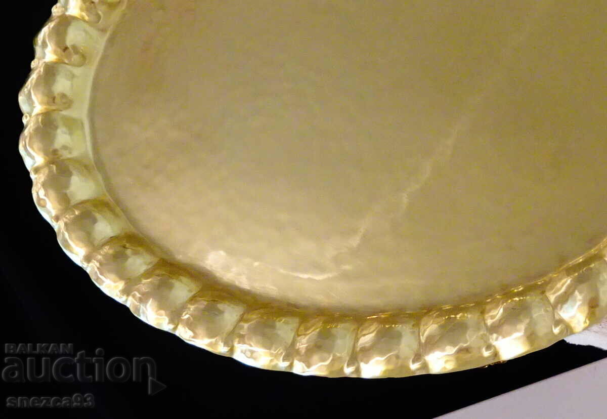 Bronze tray, platter, hand-forged relief - 5 Bronze tray, platter, hand-forged relief - 5