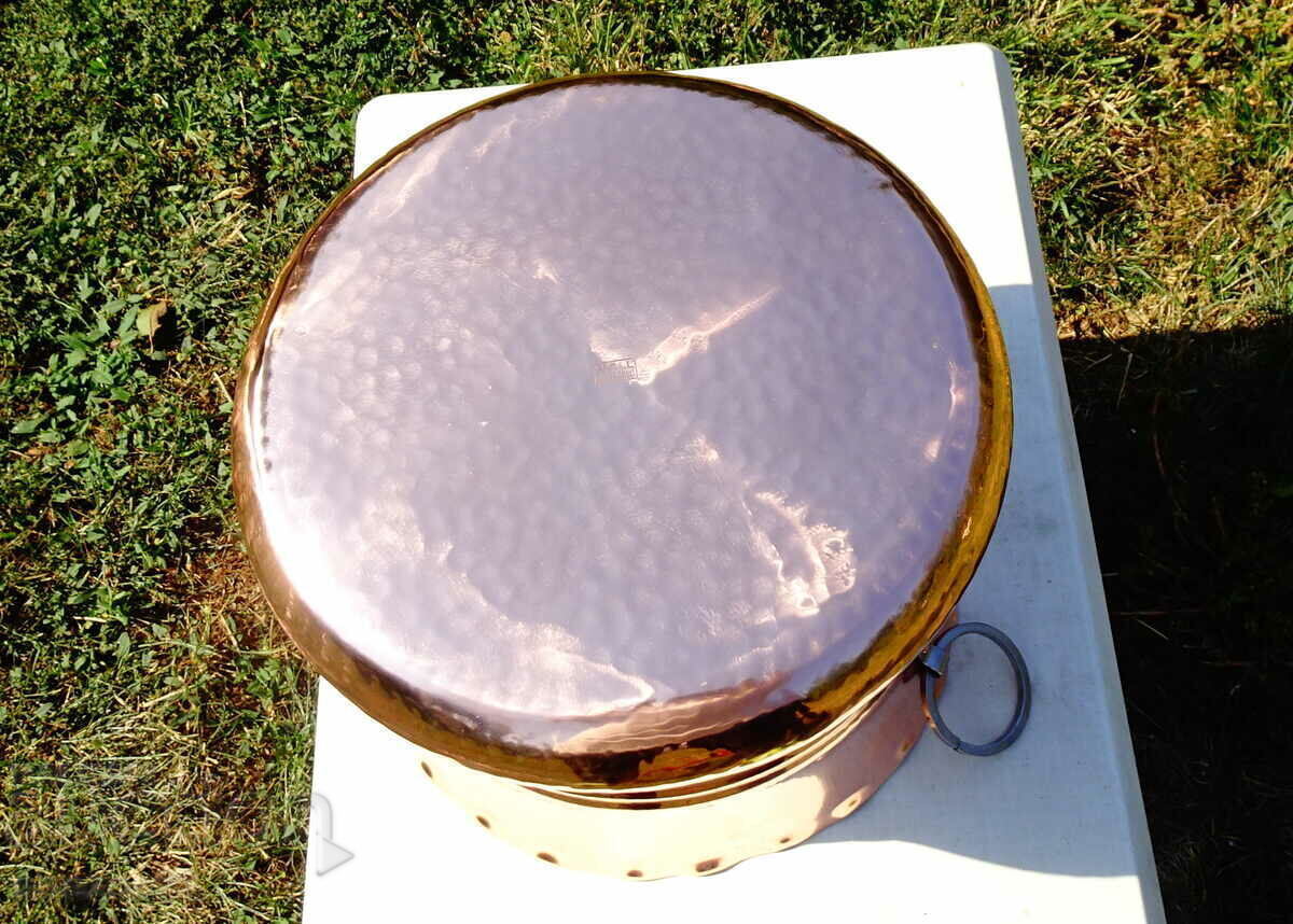 German copper boiler, small 2.5 kg., marked. - 6 German copper boiler, small 2.5 kg., marked. - 6