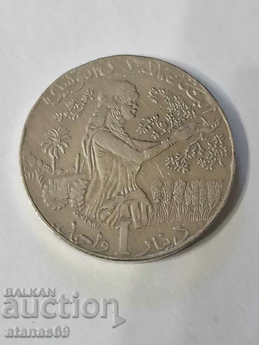 1 dinar tunisian 2013