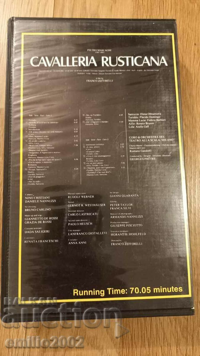 Auction Cavalleria rusticana videotape Auction Cavalleria rusticana videotape