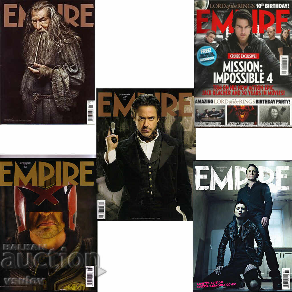 Empire Magazine 10 issues of the famous cinema magazine with price 9.98 BGN | € 5.10 Empire Magazine 10 issues of the famous cinema magazine with price 9.98 BGN | € 5.10