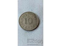 Malta 10 cenți 1972