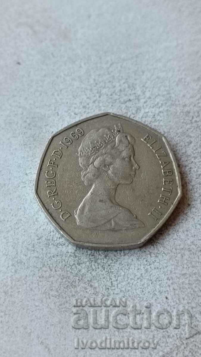 Great Britain 50 New Pence 1969 with price 2.25 BGN | € 1.15