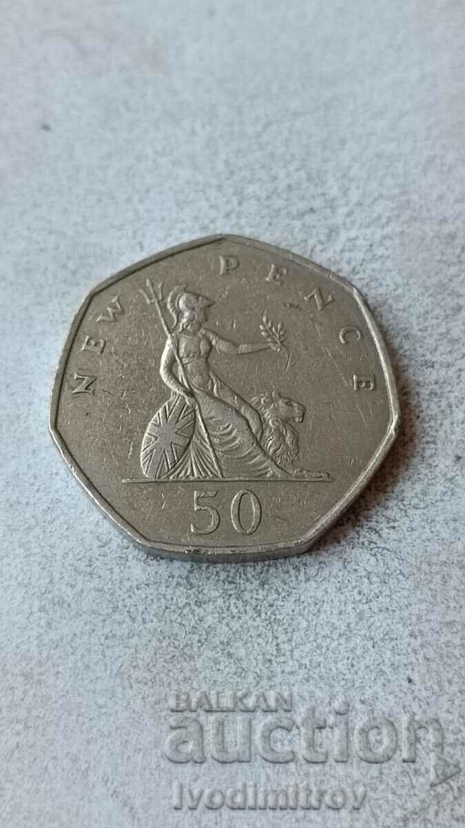 Великобритания 50 нови пенса 1969