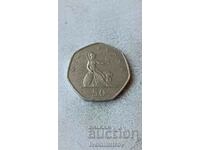 Great Britain 50 New Pence 1969