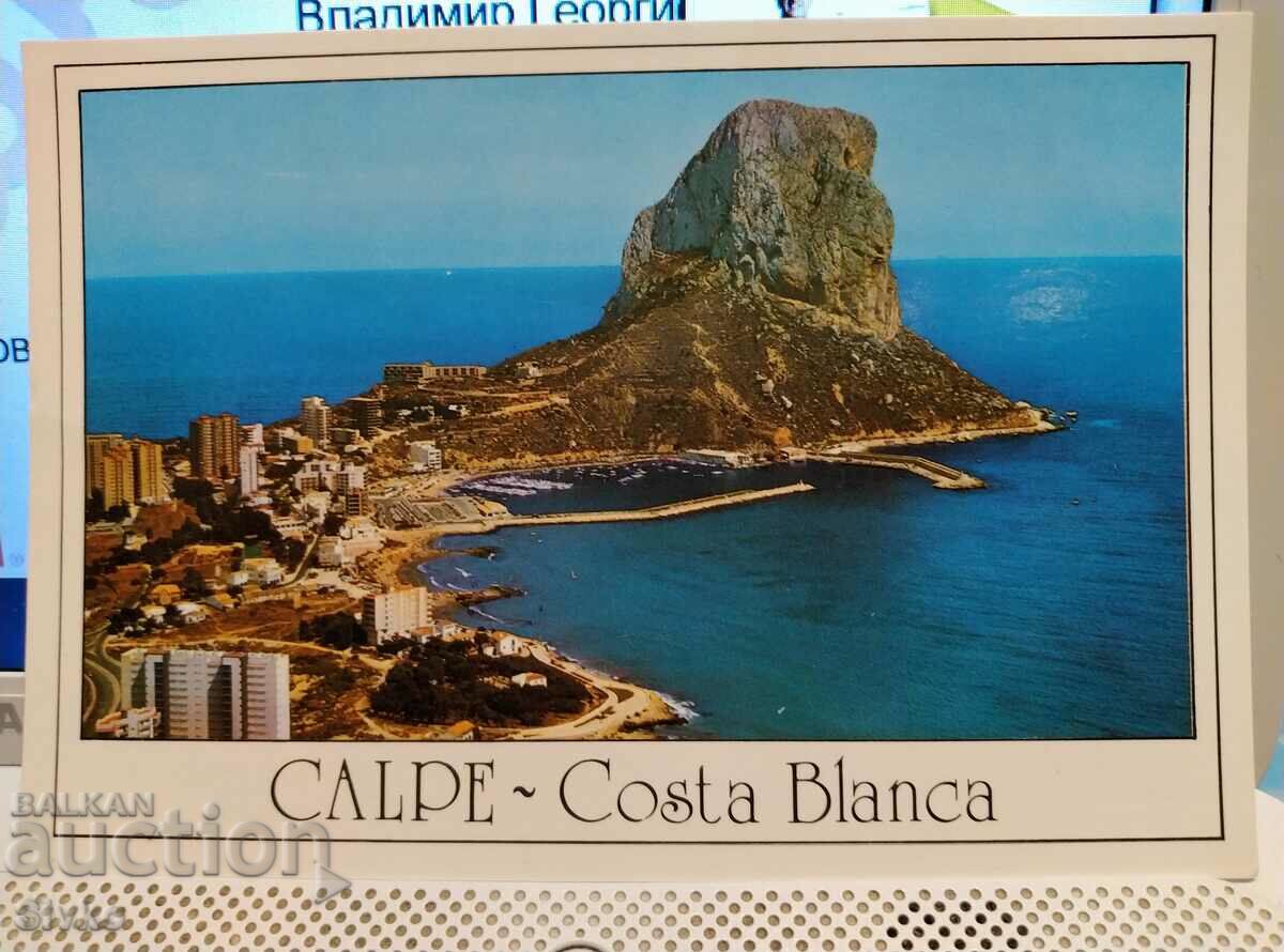 Κάρτα Calpe Costa Blanca