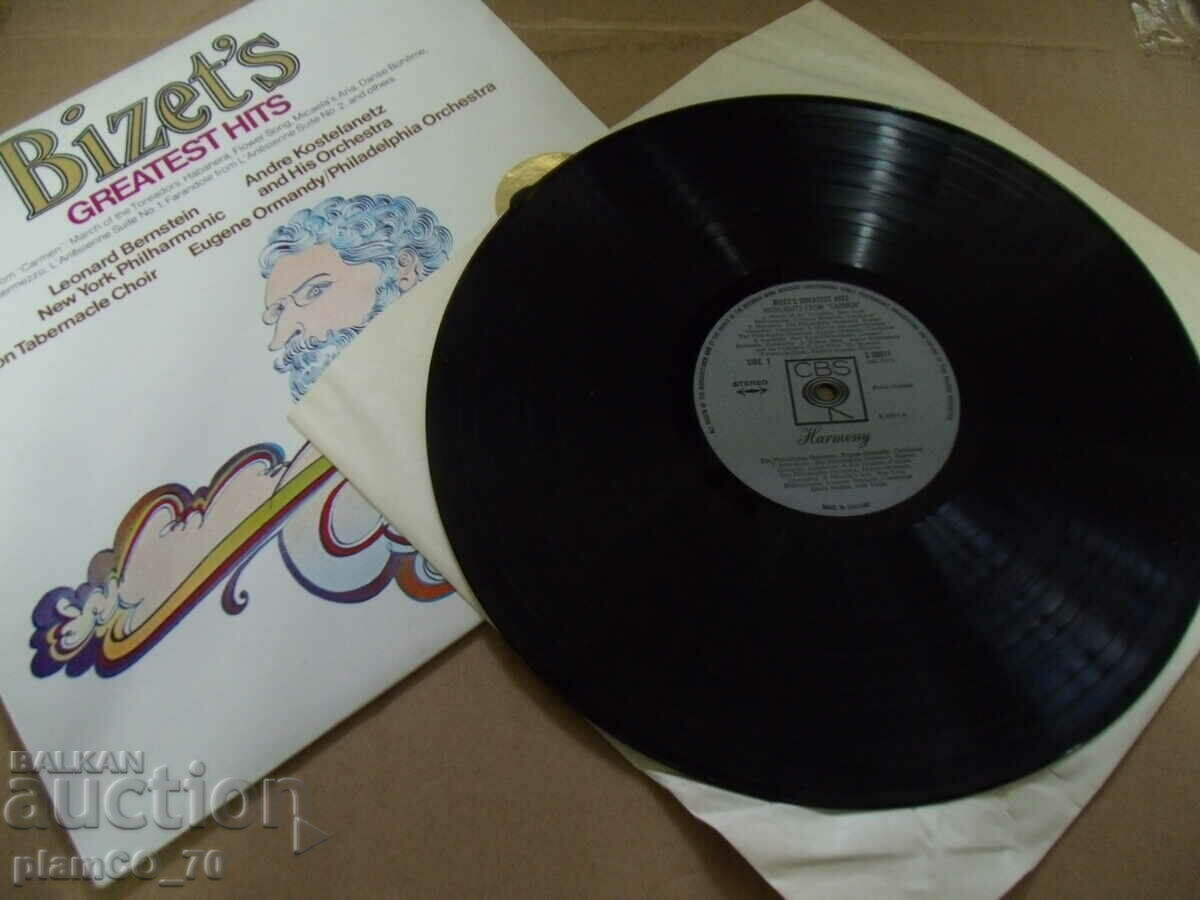 #*7171 old record Bizet"s GREATEST HITS - cbs with price 5.00 BGN | € 2.56 #*7171 old record Bizet"s GREATEST HITS - cbs with price 5.00 BGN | € 2.56