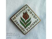 Значка знак Първи Конгрес на културата 1967, България. Емайл