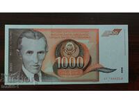 Yugoslavia 1000 dinars 1990 UNC-