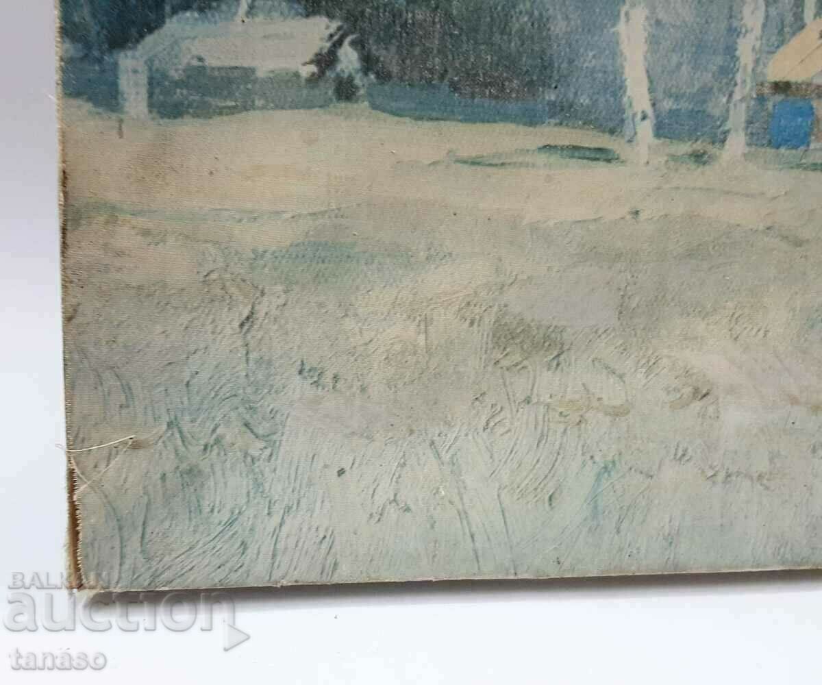 Yuri Podlyasky, old Soviet reproduction on canvas(3.4) - 5 Yuri Podlyasky, old Soviet reproduction on canvas(3.4) - 5